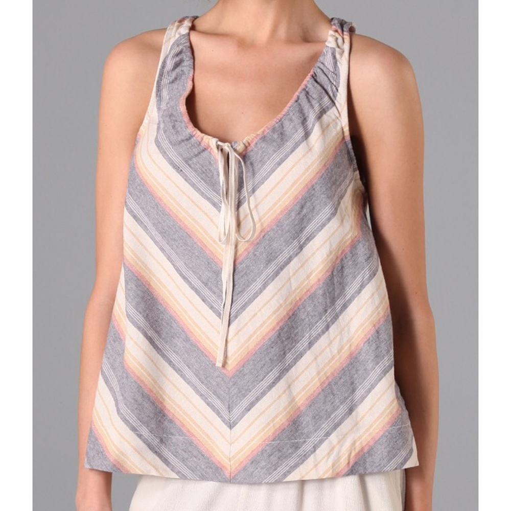 {Elizabeth and James} Monterey Striped Woven Top